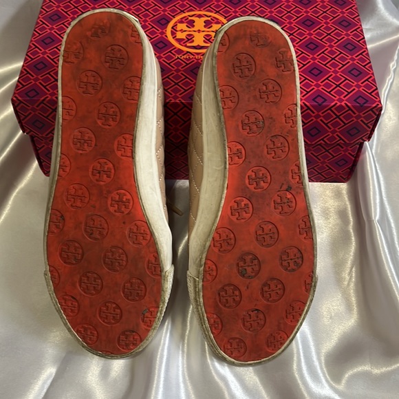 Tory Burch Blush 653 Caspe Quilted Sneaker-Vintage Mestico.Authentic. - Picture 6 of 10